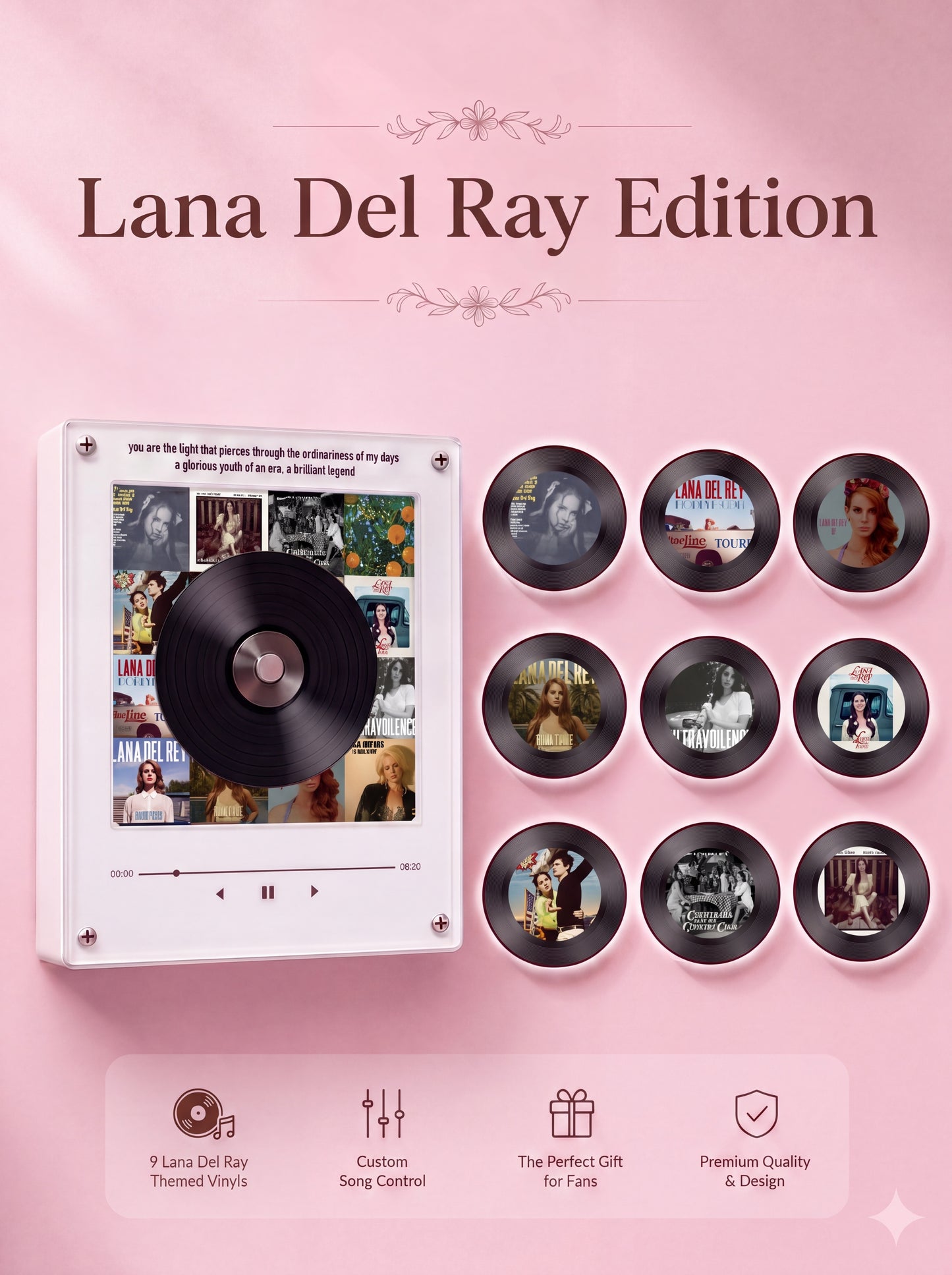 IdolVinyl™️ - Minirreproductor de vinilos magnético