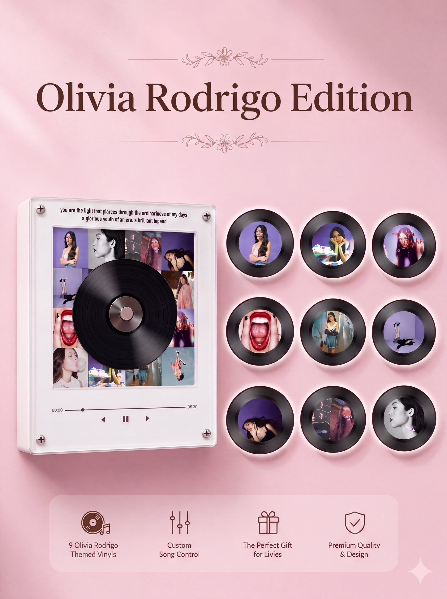 IdolVinyl™️ - Minirreproductor de vinilos magnético